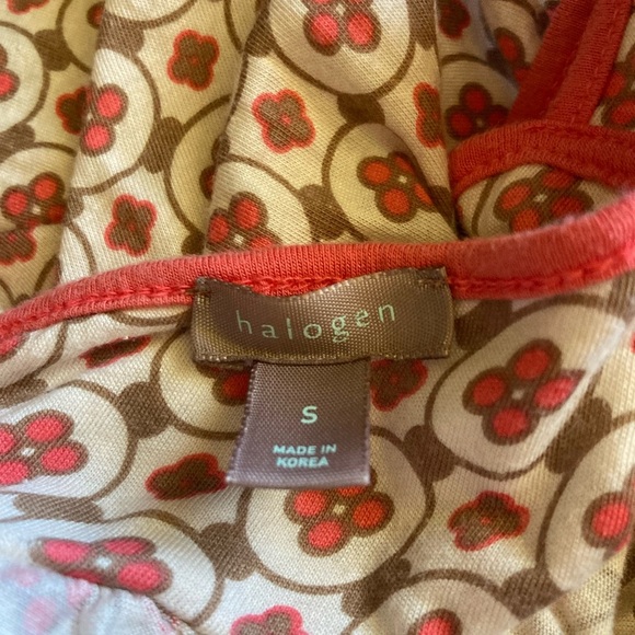 Vintage Y2K Floral Wide Strap Babydoll Top, 2000’s, Peach & Cream, Women’s Small - Picture 2 of 9